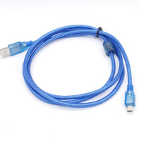 V3 Mini 1.5m USB 5Pin USB2.0 Mâle Câble Ferrite Noyau PVC Veste Tresse pour Voiture MP3/MP4 GPS Smartphone Tablette Haut-Parleur Ordinateur