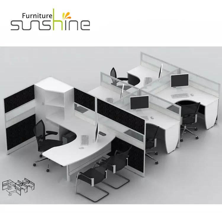 Индивидуальная офисная Рабочая станция для кабинета, рабочая станция на 2/4/6/8 человек, рабочая станция для офисного стола