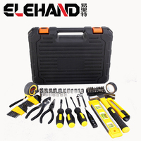Elehand Ensemble d'outils à main professionnels 78 pièces, trousse à outils portable pour l'entretien ménager