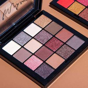 OEM ODM Neutral Matte Glitter Eye Shadow Pan Private Label Rose <strong>Gold</strong> Color Shimmer Smoky Luxury Multi Chrome <strong>Eyeshadow</strong> <strong>Palette</strong> - Product Image 2