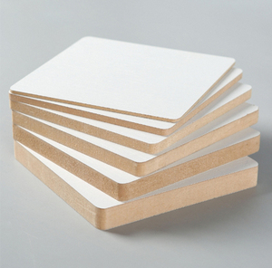 Tablero de partículas de <span class=keywords><strong>aglomerado</strong></span> de melamina blanca de 4*8, tablero de partículas de melamina para decoración de gabinetes - Product Image 3