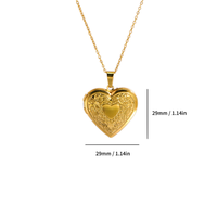 Pendentif Cadre Photo Style Fleur Couleur Acier, Collier en Acier Inoxydable à Chaîne Réglable, Bijoux Empilables, Cadeau Souvenir Tendance