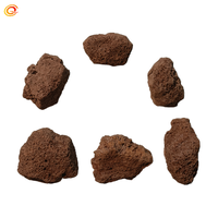 CHANGQI CLA-RE Substrat filtré naturel Paysagisme Pierre volcanique noire rouge Particules de roche de lave pour foyers et jardins