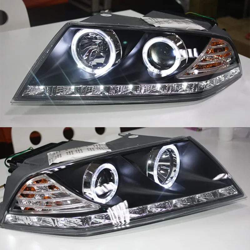 Für Skoda Octavia LED Angel Eyes Scheinwerfer Front leuchte 2007 bis 2010 Jahr