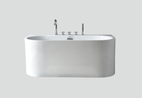 OEM ODM Bañera de agua Acrílico Diseño moderno Blanco Independiente Bañera de hidromasaje con remojo