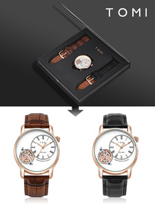 Coffret <span class=keywords><strong>Montre</strong></span> <span class=keywords><strong>à</strong></span> Quartz Étanche Tomi-T103 pour <span class=keywords><strong>Homme</strong></span>, Élégant et Tendance - Product Image 2