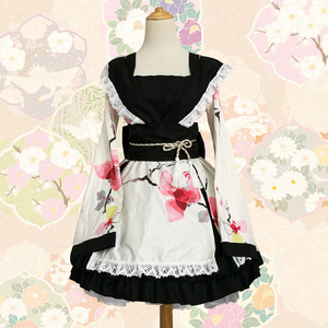 Cotton Kimono Cosplay Dress Pink Set Japanese Style Courtesan Lolita Costume Women's Anime Outfit - Product Image 4