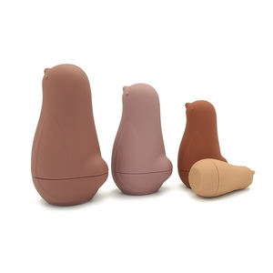 Muñeca de silicona Boird Matryoshka de 4 piezas, mordedor de bebé, juguetes educativos de 0 a 24 meses, bolsa de Opp de 2 a 4 años - Product Image 6