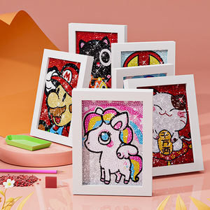 <span class=keywords><strong>Serie</strong></span> <span class=keywords><strong>completa</strong></span> de dibujos animados de diamantes, pintura de diamantes para niños, pegatinas decorativas DIY, gatito juguete de hecho a mano, regalo, fábrica al por mayor - Product Image 1