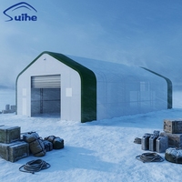 Abri de stockage moderne en acier de grande taille, résistant et imperméable, avec dimensions personnalisables pour une utilisation en extérieur