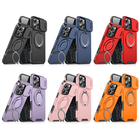 Casing HP Lichicase Anti Benturan 2 in 1 dengan Penyangga, Pelindung Benturan untuk Redmi Note 15 15 Pro 15 Pro+ Penutup Belakang Magnetik