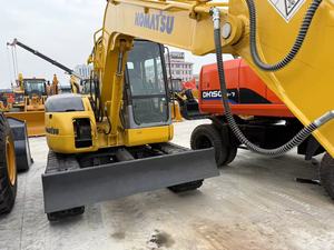 Excavatrice d'occasion de marque japonaise Komatsu PC78, 8,5 tonnes, modèle 2022, avec moteur et moteur, pour inspection vidéo, vente à Hefei - Product Image 3