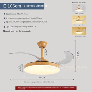 Ventilador de Techo Mecánico Vintage de 6 Aspas con Control Remoto Inteligente, Nuevo Mueble para Uso en Interiores y Exteriores, Alimentación por USB y Gas - Product Image 6