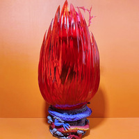 Figura de acción de PVC de Goku Super Saiyajin Gigante de 45 cm, color rojo melocotón, modelo de anime japonés, estatua decorativa, venta al por mayor