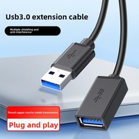 Cable de Extensión USB 3.0 Macho a Hembra de Cobre Personalizado para Computadora, Memoria USB, Ratón, Teclado - Datos y Carga