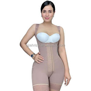 Faja Mejor Compresión Extra Firme Fajas Cremallera Mujeres Etapa 2 Body de Control Corporal <span class=keywords><strong>Tummy</strong></span> <span class=keywords><strong>Tuck</strong></span> Fajas Colombianas Post Cirugía - Product Image 1