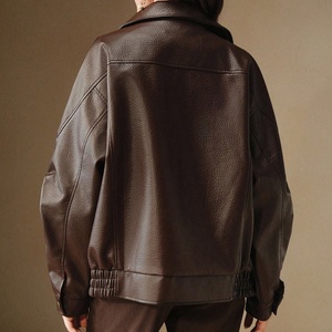 Chaqueta OEM Unisex de Alta Calidad, Chaqueta de Cuero PU para Mujer, Manga Larga con Cierre, de una Sola Pieza - Product Image 3