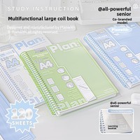 Planwith Friend Plan Co-branded A4 Grand carnet de planification multifonctionnel à spirale pour étudiants seniors, cadeau