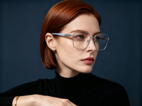Gafas Ópticas Metálicas de Estilo Clásico de Alta Gama, Monturas Rectangulares Duraderas de Aro Completo, Cómodas para Uso Diario