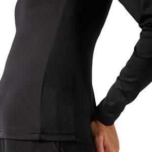 T-shirts pour femmes à manches longues, respirants, grande taille, écologiques, 100% nylon, séchage rapide, pour le yoga et l'entraînement, avec logo personnalisé en gros - Product Image 6