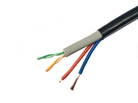 Kabel tahan air 2 inti RVV luar ruangan Cat5e terlaris dengan kawat daya kabel komunikasi produsen Tiongkok