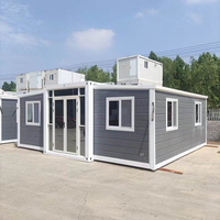 Maison préfabriquée extensible de 20, 30 ou 40 pieds, prête à vivre, avec chambre, salle de bain et cuisine