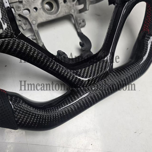 Nouveaux produits : Volant perforé en cuir et fibre de carbone avec surpiqûres rouges pour Honda Accord 8e génération et Crosstour - Product Image 2
