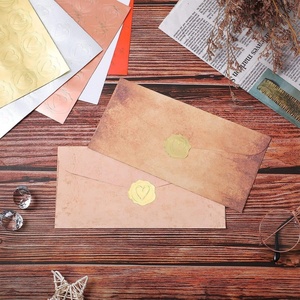 Waterproof Glossy Stylus Self-Adhesive Die Cut Gift & Craft Label <b>Paper</b> Circular Labels 45mm Gold Silver <b>Red</b> Colors Sticker - Product Image 6