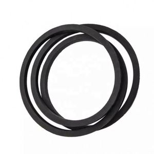 Courroie trapézoïdale en caoutchouc blanc multi-croisillons réglable à nervures - Product Image 1