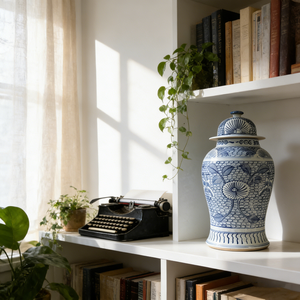 Pot <span class=keywords><strong>à</strong></span> gingembre en <span class=keywords><strong>porcelaine</strong></span> de Jingdezhen bleu et blanc peint <span class=keywords><strong>à</strong></span> la main de haute qualité, pot de temple en céramique pour la décoration intérieure - Product Image 3