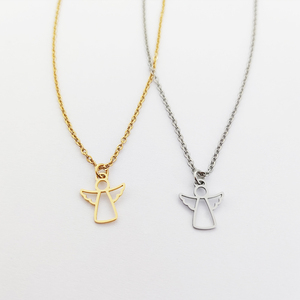 Non Tarnish Necklace Dainty JewelryStainless Steel Jewelry <strong>Guardian</strong> <strong>Angel</strong> Pendant Cute <strong>Gift</strong> for Kids - Product Image 4