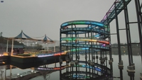 Glissière d'eau en verre pour parc d'aventure extérieur et culture scénique de tache et fabrication extérieure de parc d'attractions de tourisme