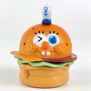 6 uds Anime Spongebobs Squarepants Hamburg figura de acción Calamardo tentáculos Patrick Star figurita para pastel Cupcake Topper - Product Image 5