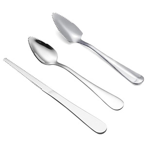 1010 Stainless Steel Scraper <b>Spoon</b>, <b>Grapefruit</b> Knife, Toothed Fruit Scoop, Dessert <b>Spoon</b>, Fruit <b>Spoon</b>, Orange Peeling <b>Spoon</b>, - Product Image 4