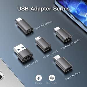 Uniean Bán Buôn USB OTG Micro <span class=keywords><strong>Adapter</strong></span> 20W Loại C USB Nhanh Chóng Sạc <span class=keywords><strong>Adapter</strong></span> Chuyển Đổi Cho <span class=keywords><strong>Iphone</strong></span> Android Để Macbook Pro - Product Image 2