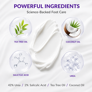 <span class=keywords><strong>Crème</strong></span> de soin des mains et des pieds multi-formules de luxe raffermissante, hydratante, à l'urée et à l'acide salicylique pour les peaux sèches, gercées et callusées - Product Image 3