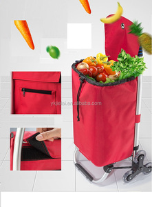 Carritos DE LA <span class=keywords><strong>COMPRA</strong></span> plegables de supermercado superventas Jielai personalizados con 6 ruedas para subir <span class=keywords><strong>escaleras</strong></span>, carrito de compras - Product Image 4