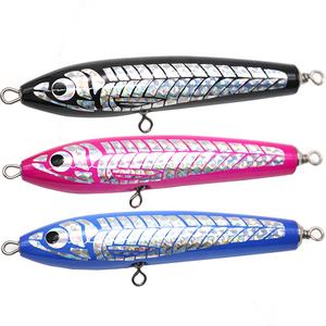 Leurre de pêche en bois pour gros poissons, appât flottant pour la pêche à la traîne, appâts flottants pour la surface de l'eau, coquille d'ormeau - Product Image 1