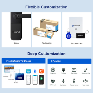 Liliwise Manufacture Digital Cerraduras Electrics Smart Door <b>Locks</b> Tuya TTlock Fingerprint Wifi Keyless Waterproof Smart <b>Lock</b> - Product Image 6