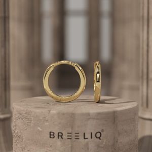 Aros de Oro Blanco Sólido de 14K para Mujer, Clásicos, Acabado Pulido, Tono Plateado, Aros Redondos Pequeños, Joyería Minimalista para Uso Diario, Regalo - Product Image 6