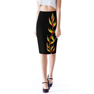 <span class=keywords><strong>Jupe</strong></span> crayon taille haute tricotée, moulante, élégante, pour le bureau, pour femmes - Product Image 2