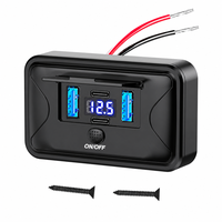 Chargeur de voiture USB 4 ports WLT-PR27 84W QC3.0 PD à charge rapide pour bus et camping-car avec affichage de la tension