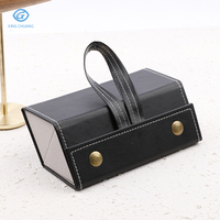 Mode PU cuir multifonctionnel lunettes boîte de rangement affichage luxe multi-fentes étui à lunettes de soleil