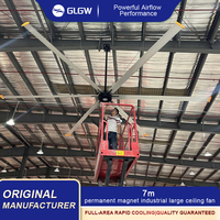 Ventilateurs industriels HVLS à haut volume OEM 8FT/10FT/16FT/20/24FT, ventilation à grand débit d'air, ventilateurs de plafond robustes sur mesure