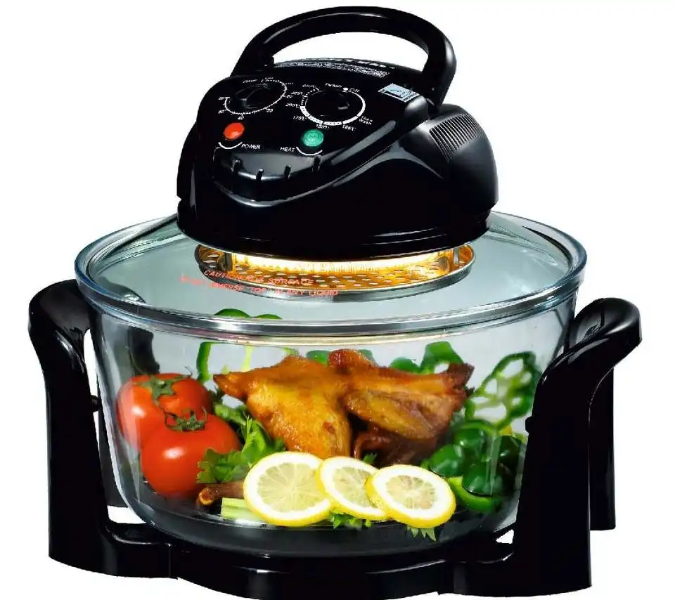 Air Fryer Flavor Wave Turbo Multi functional 12L Big Capacity Silver Cooker Crest Electric Halogen Convection Oven