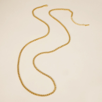 Collier en chaîne torsadée classique CLIORO, chaîne en corde tressée, hypoallergénique, résistant à l'eau, bijou de base pour tous les jours, cadeau