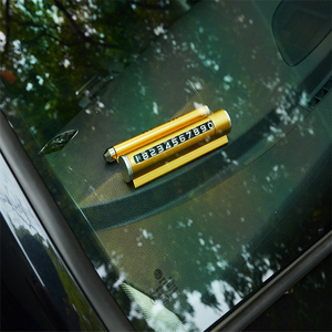 Pelat Parkir Sementara Dapat Menyembunyikan Pelat Nomor Kendaraan dengan Penyangga Ponsel Logam Multifungsi dan Palu Pengaman - Product Image 4