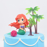 Simulation Mini Palmier Cocotier Gâteau Topper Plante Artificielle Petit Arbre Plante Gâteau Cuit Décoration Fournitures