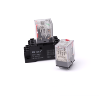 Relais intermédiaire industriel RY-ELE XS2C-D24LT-GS AC/DC 7A scellé miniature 8 broches avec bouton de test manuel et LED d'état pour contrôle PLC