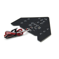 Feu de signalisation latéral de rétroviseur de voiture, clignotant LED rouge et jaune, lampe stroboscopique, feux de positionnement intérieurs pour automobile